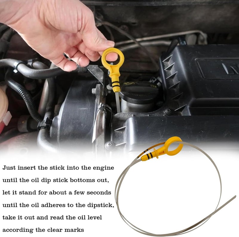 FBLOWMOD 12610053 Engine Oil Dipstick Indicator, Compatible with Chevrolet GMC Cadillac Hummer Isuzu Engine Oil Fluid Level Dip Stick Replaces 8125748880 917-377 - Image 5